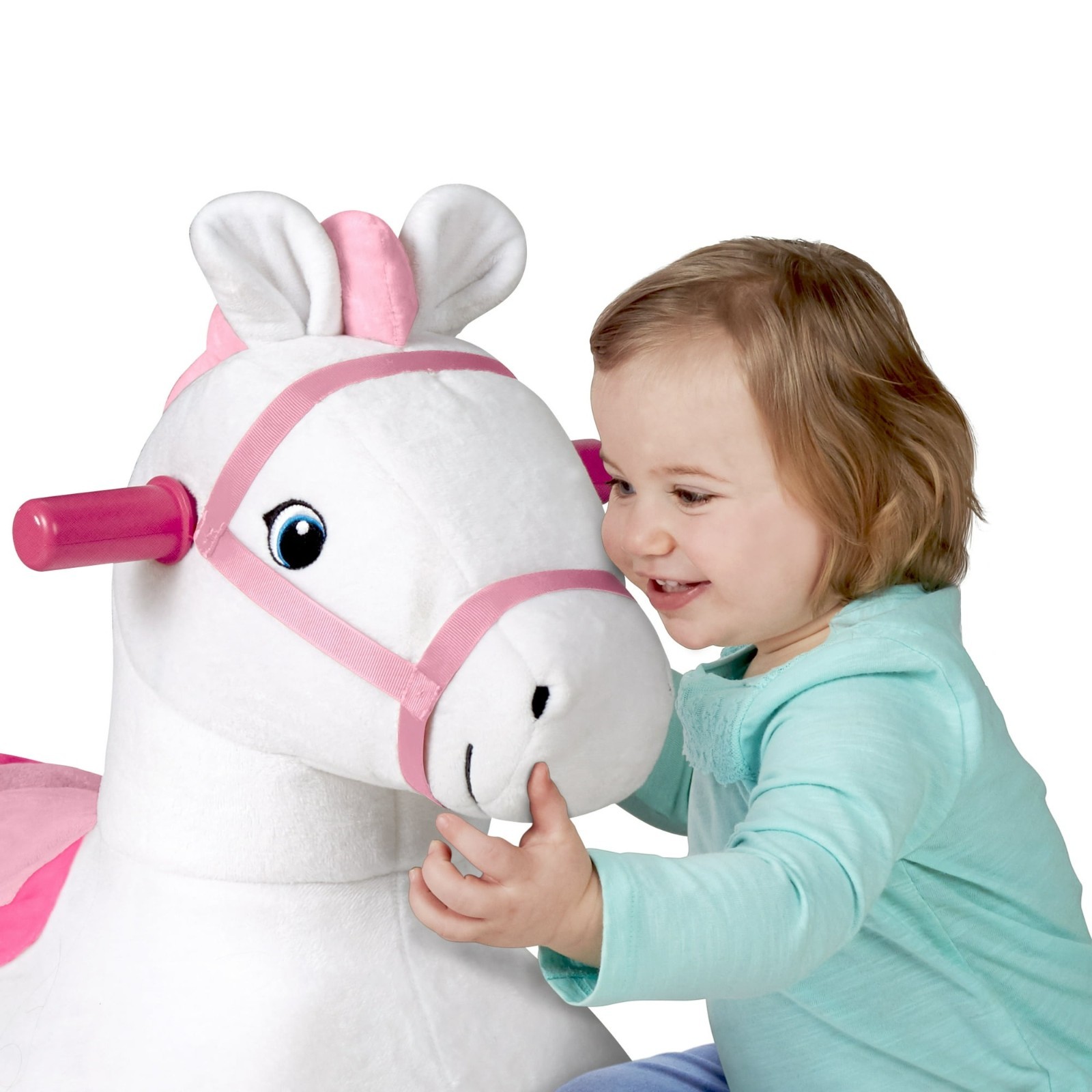 Radio Flyer, Boots: Rolling Pony, Plush Caster Ride-on Horse for Girls and Boys