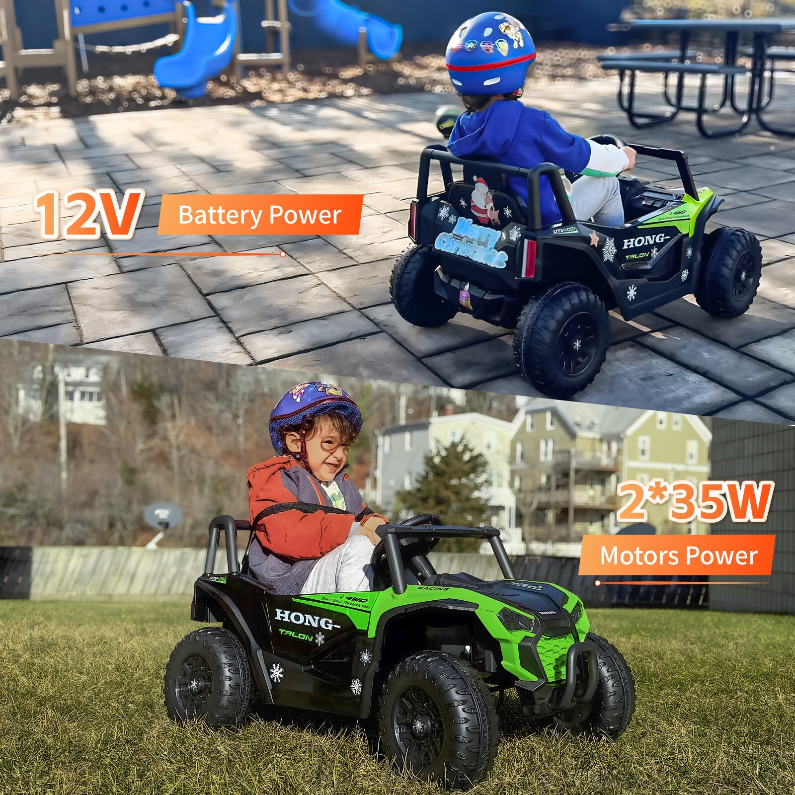 12V Kids Car Electric Battery Operated UTV Ride on Toy Gift with Remote LED mp3