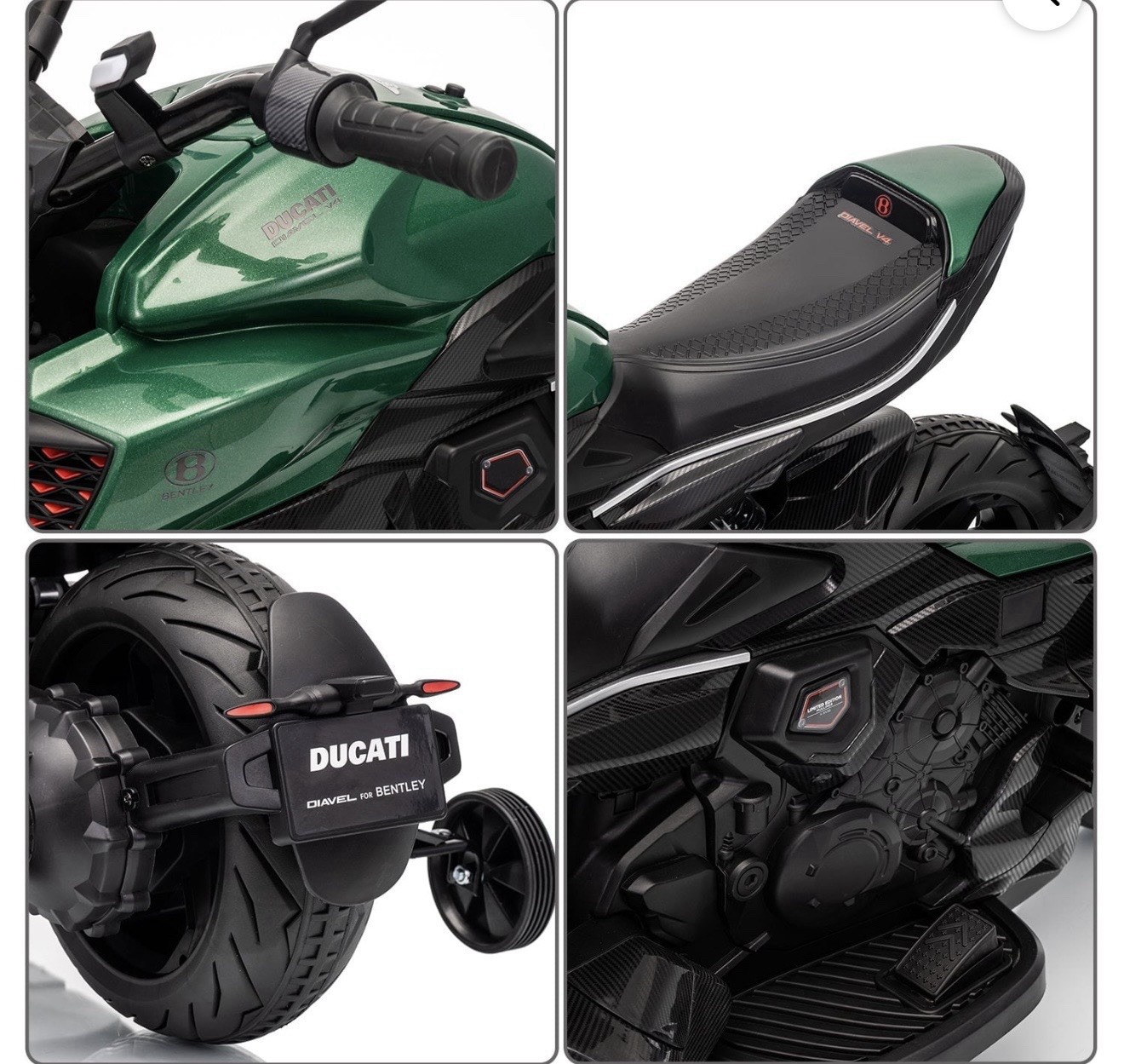 Brand New Bro Ducati & Bentley Motorcycle Kids 12V Ride-On !!