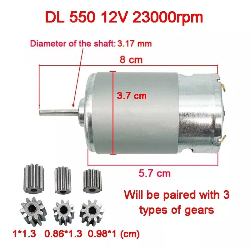 555 24V Motors For Children Electric Car Toy DL 555-C 24V High Speed High Power