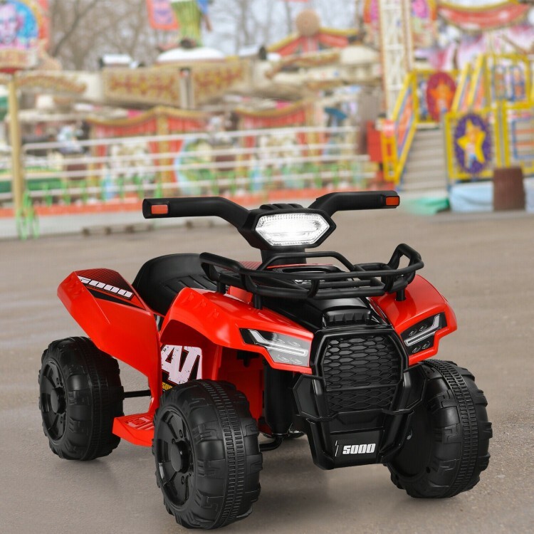 12V Kids Electric 4-Wheeler ATV Quad Ride On Car Vehicle W/ MP3 & LED Lights Red