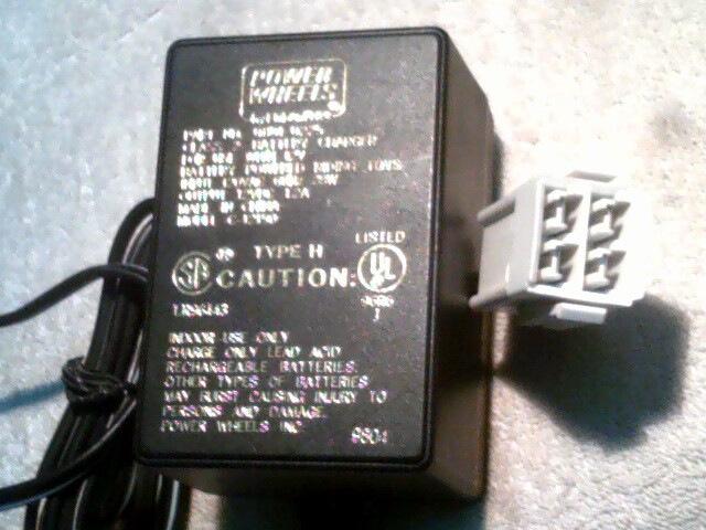 Power Wheels C-12150 0801-0225 Home Charger for 12V Battery Powered Riding Toys