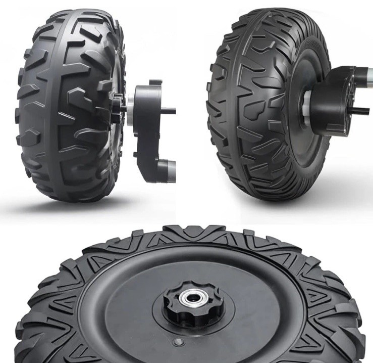 2-Pack Power Wheel Tires 13″ EVA Solid Upgrade Car/SUV/UTV/ATV 1.2cm Hole Alliga