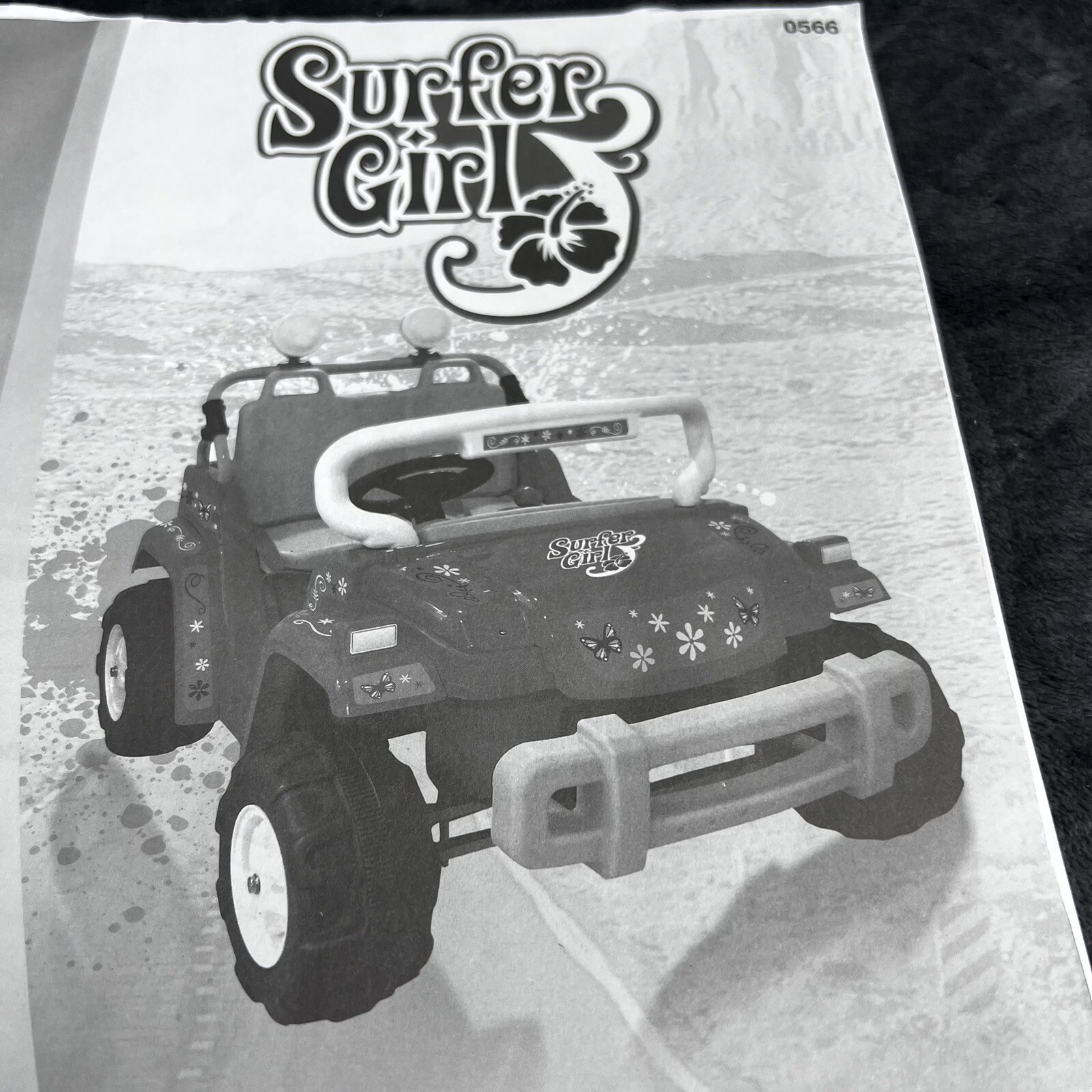 National Product Surfer Girl Ride on Toy Battery Powered Car Owners Manual ONLY