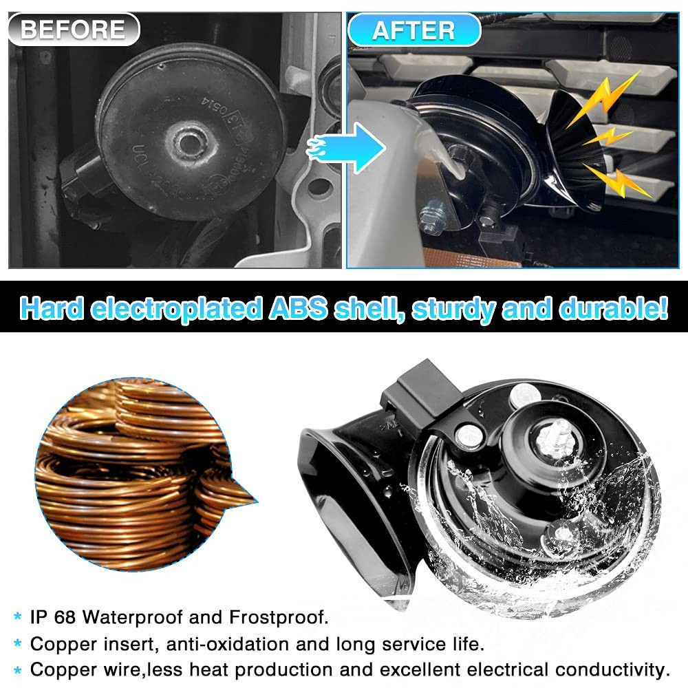 Autorder Car Horn Kit for Toyota RAV4 2025 2024 2023 2022 2021 2020 2019 Acce…