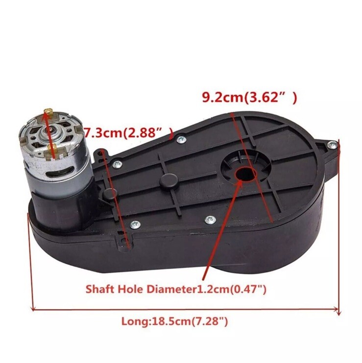 Weelye 24V 30000RPM Gearbox, 24V DC Motor for Kids Ride on Car SUV Parts, Motor
