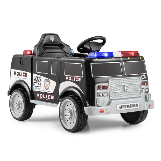 12V Battery Powered Electric Vehicle Ride-On Car w/ 3 Speeds & Megaphone