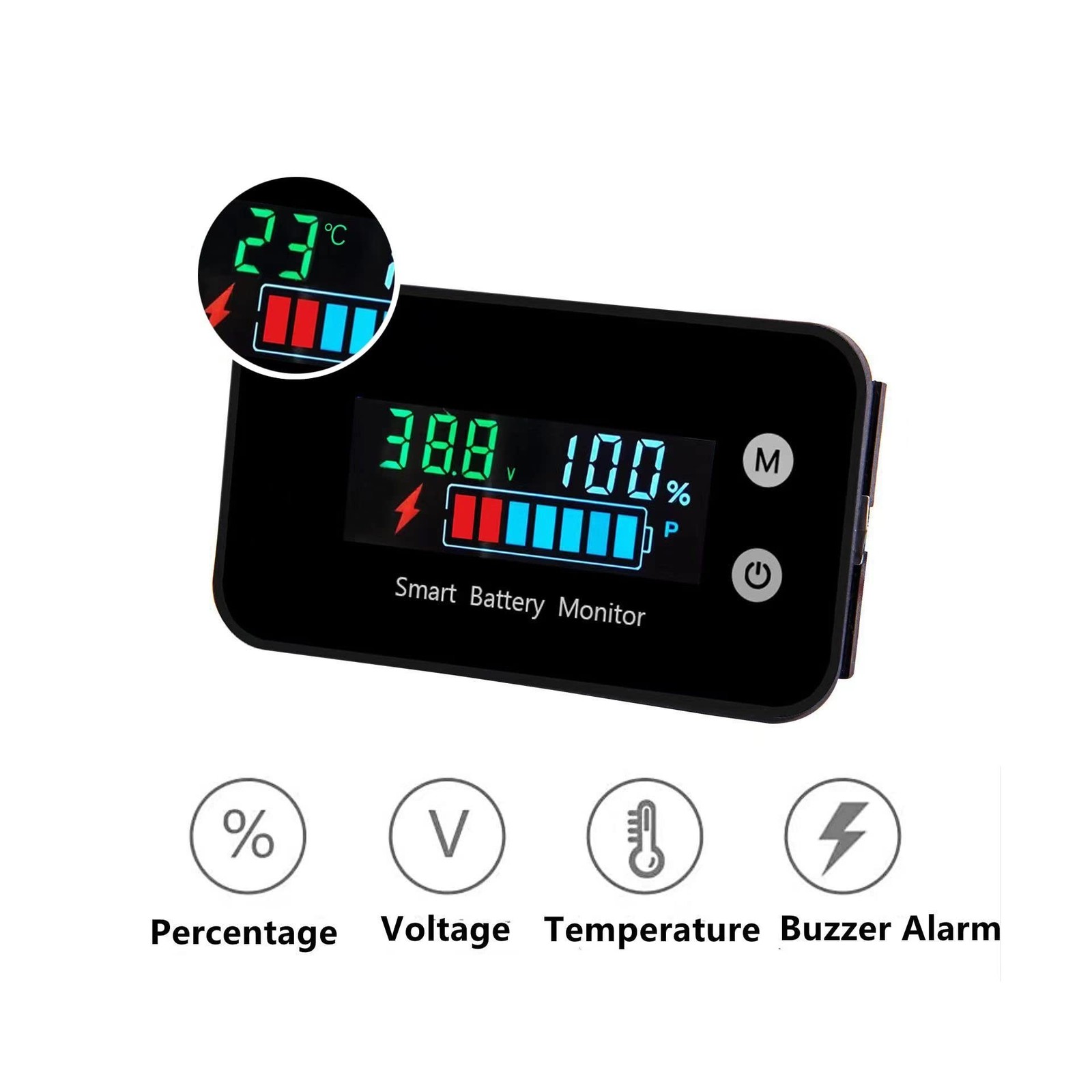 Battery Monitor12v 24v 36v 48v 60v 72v,SUPNOVA Car,Golf cart Battery Tester,D…
