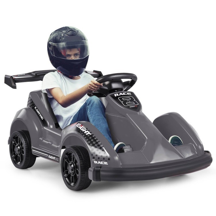 Kids 6V Electric Ride On Go Kart w/ Parent Remote Control Seatbelt Music