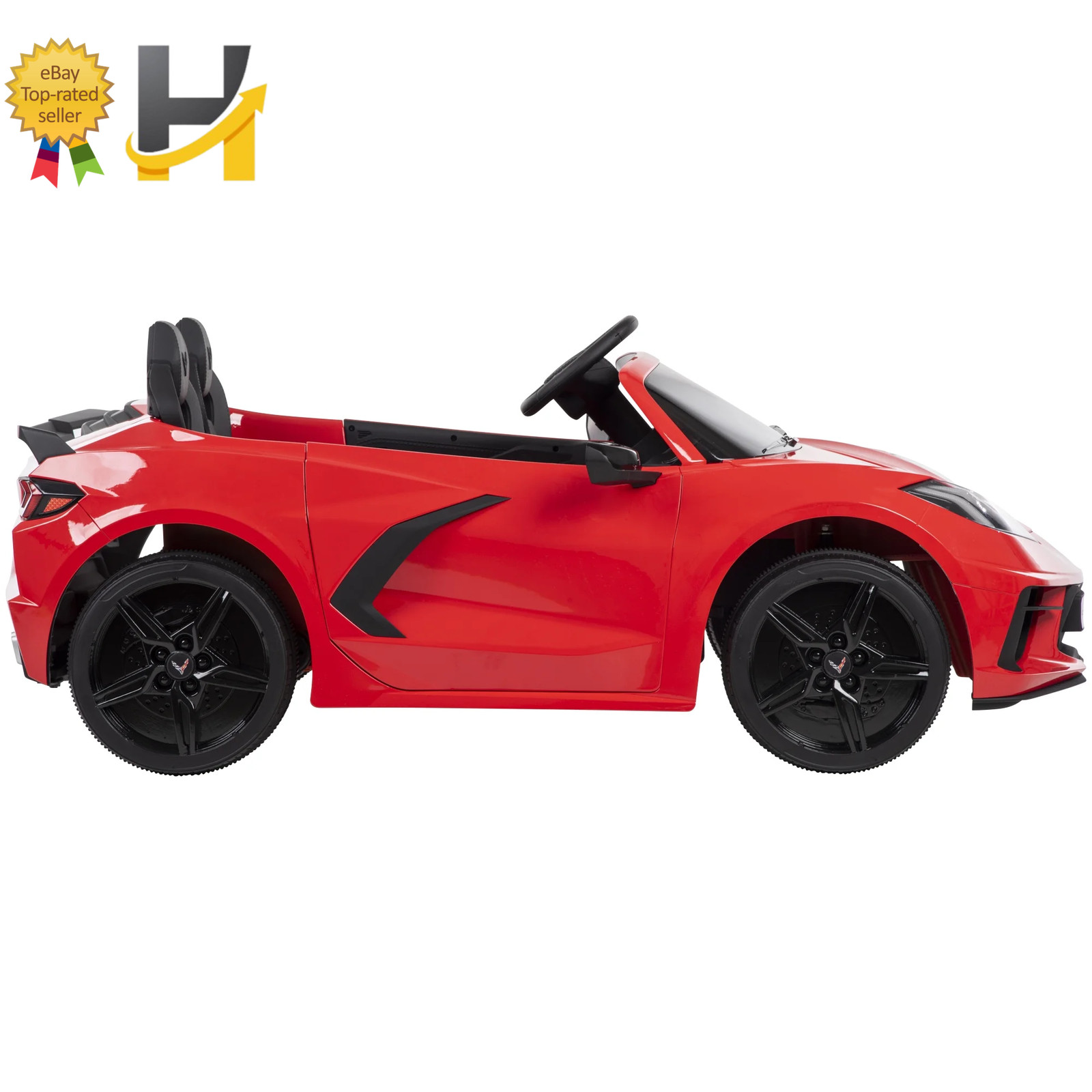 12V Corvette Stingray Battery Powered Ride-On Car Children Ages 3+ Sounds