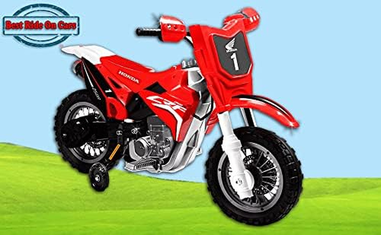 Honda CRF250R Dirt Bike for Kids Ages 3-8, 6V Battery Operated Electric Mini Roa