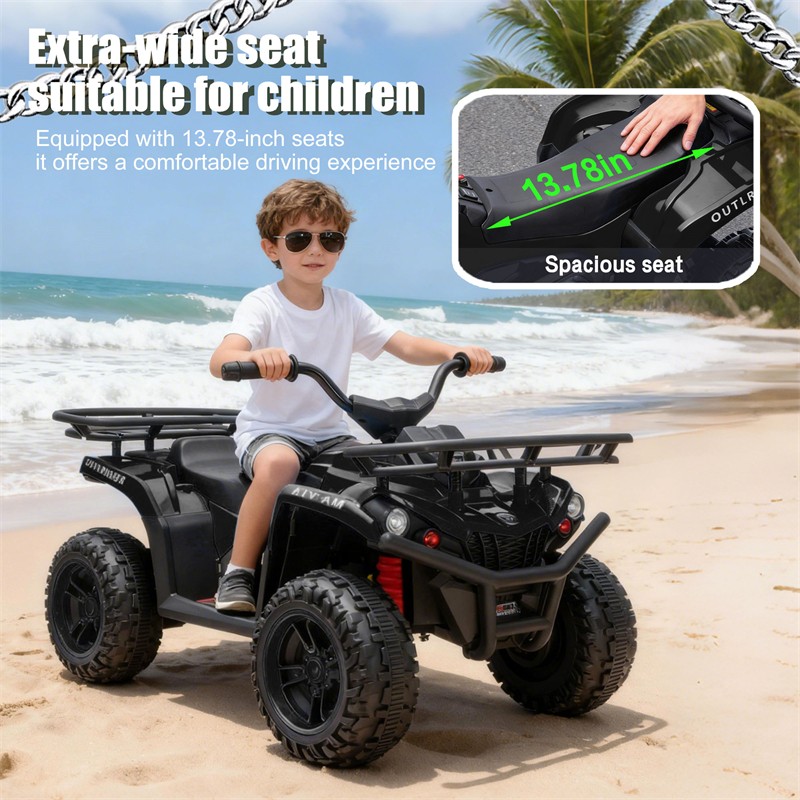 24V 80W*2 Electronic Kids Ride On Toy ATV w/Off-Road Vehicle for Kids Aged 3-5