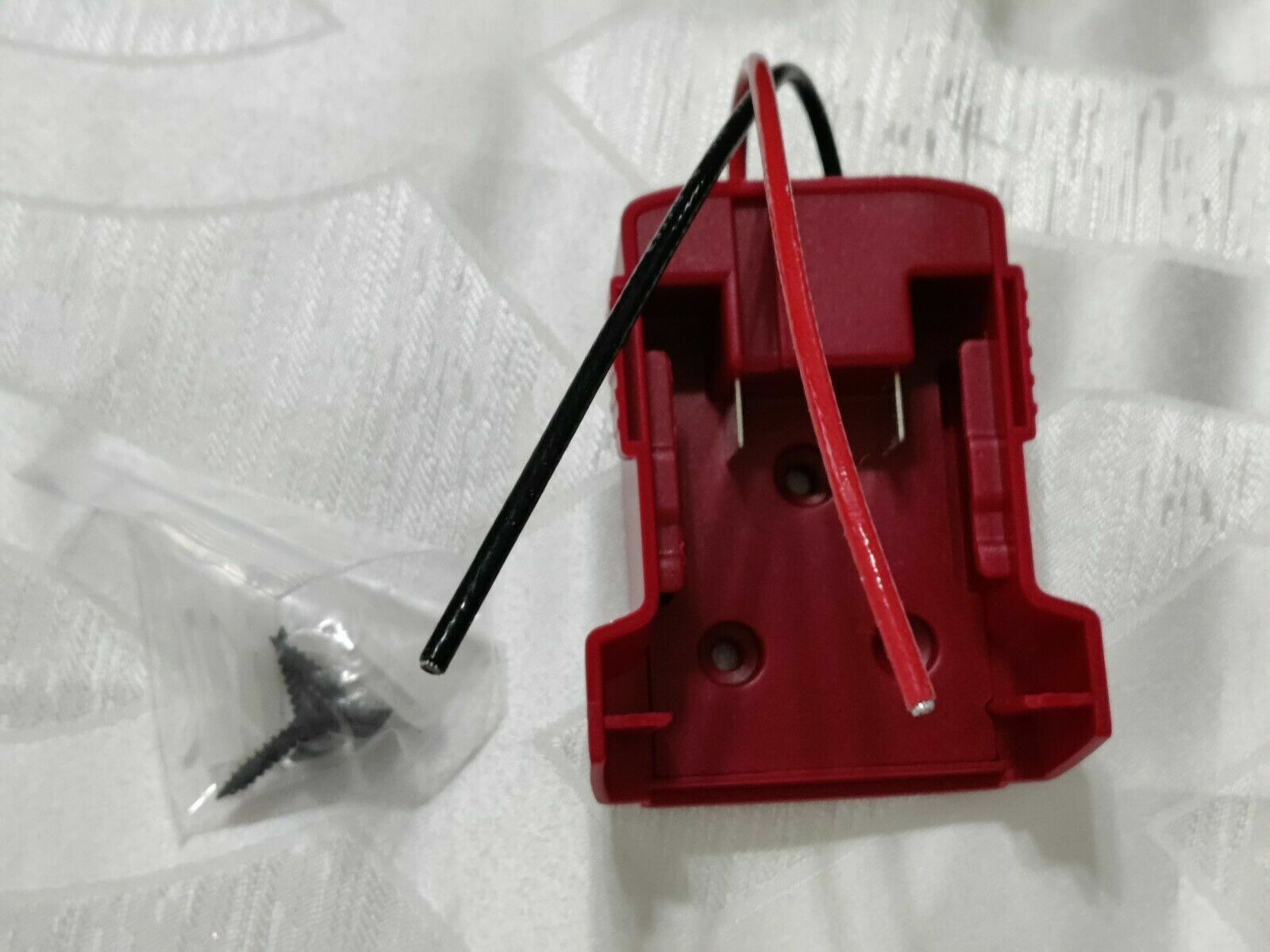 Milwaukee M18 Battery Adapter Holder dock w/ Wire Leads for Power Wheels upgrade