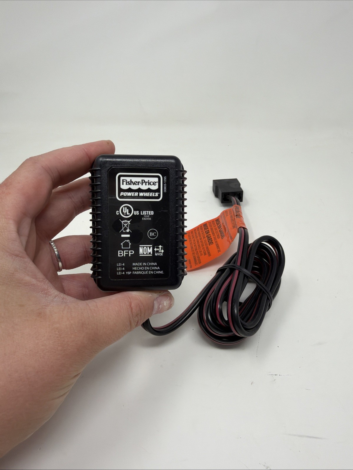 Fisher Price Power Wheels 12V Class 2 Battery Charger Wall Plug 00803-1295
