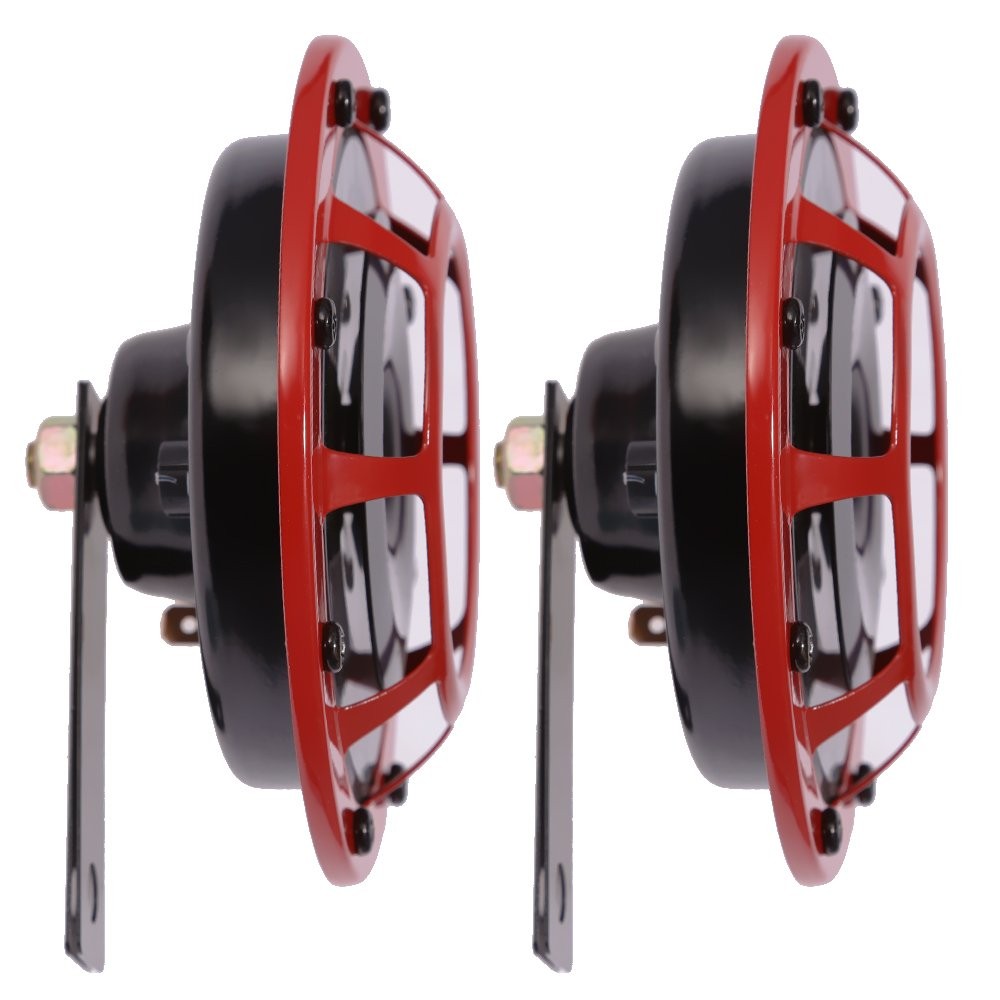 12V 118db Electric Car Horn High Tone/Low Tone Metal Twin Kit With Bracket