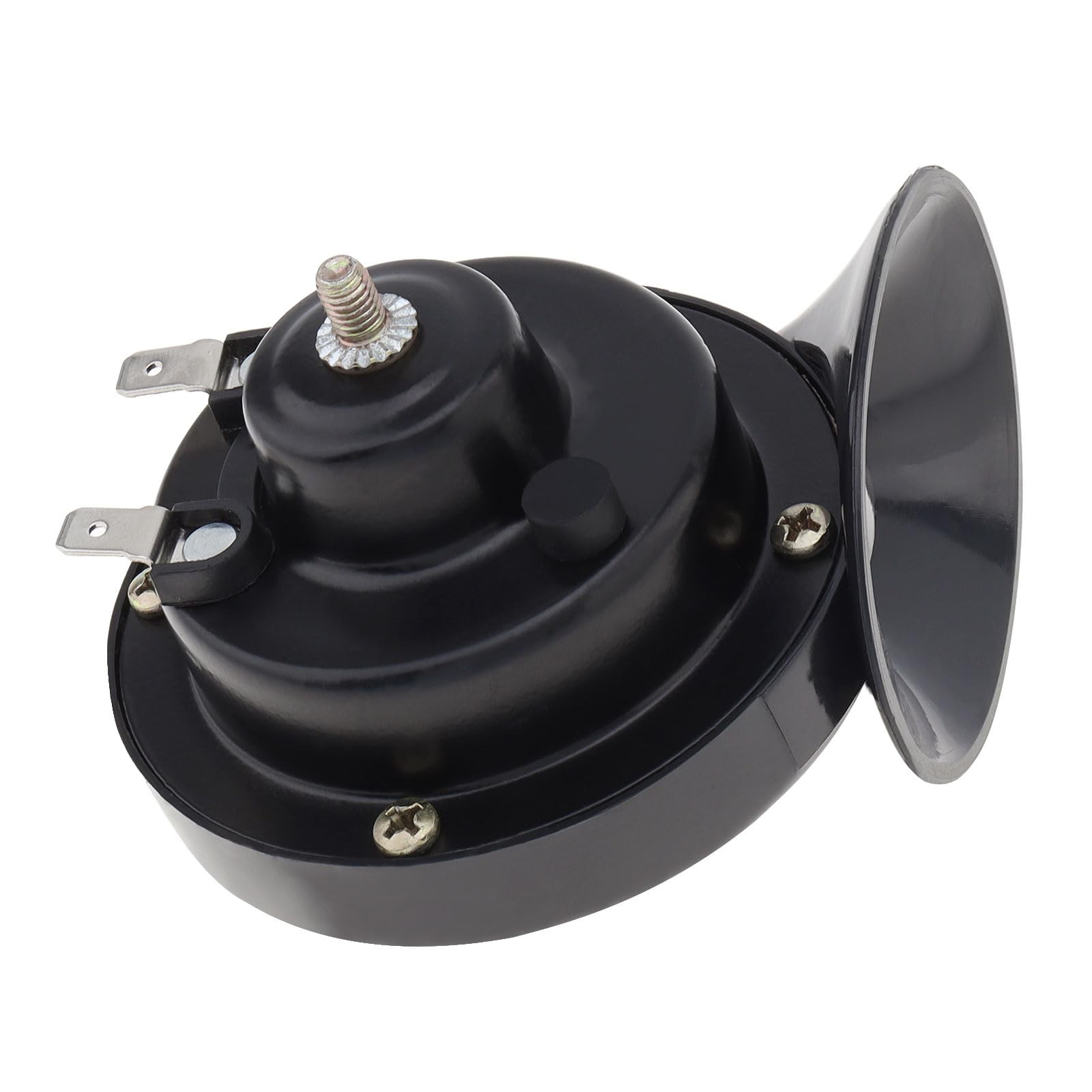 12V Super Loud Snail Horn 410HZ 510HZ High Low Tone for Any Vehicles yachts b…