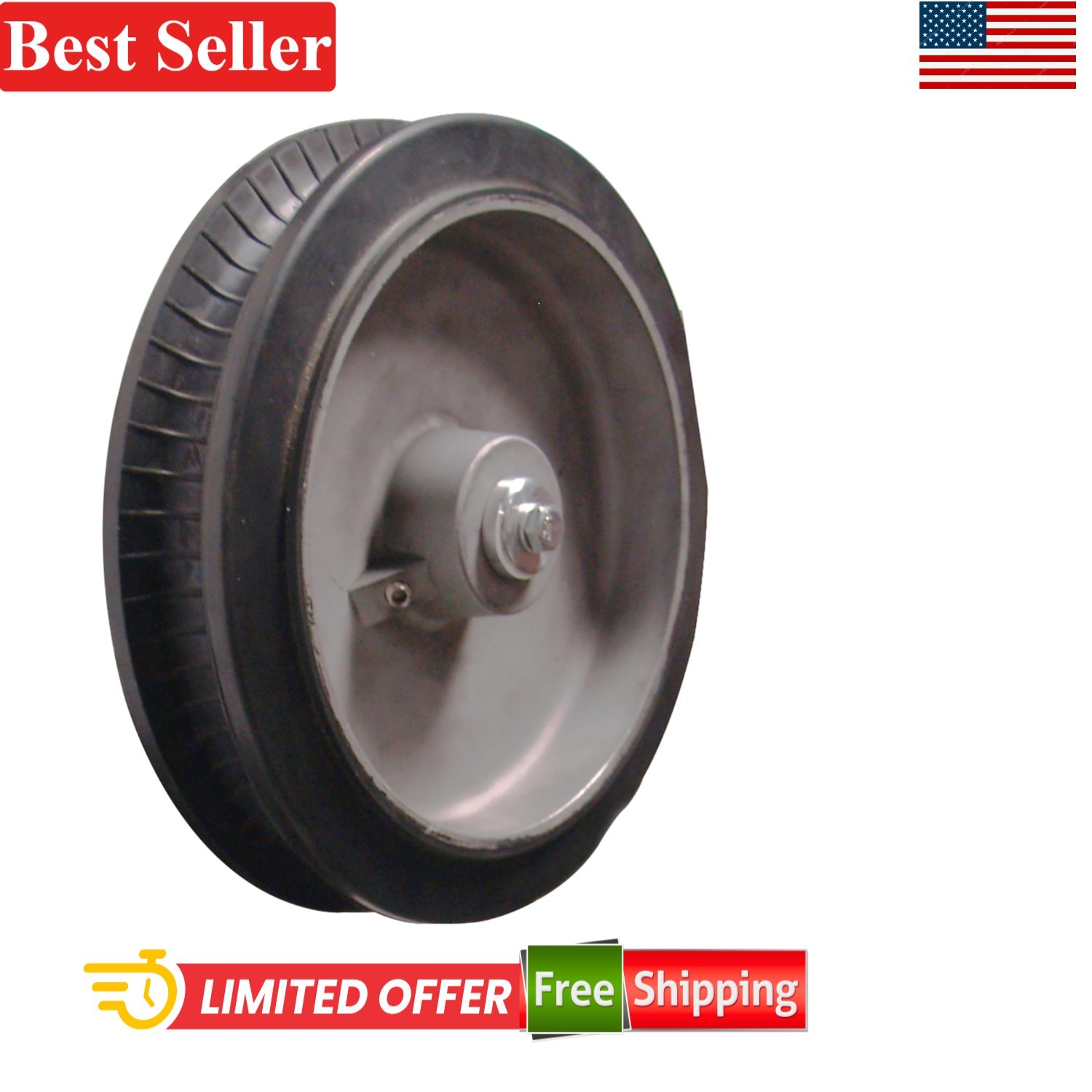 Replacement Wheel for Wheel Drive Systems 8 Inch Plastic Gray
