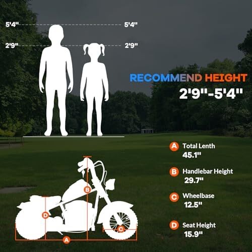 Kids Electric Dirt Bike 24V 250W, LED Light Motorcycle for Children 132 lbs