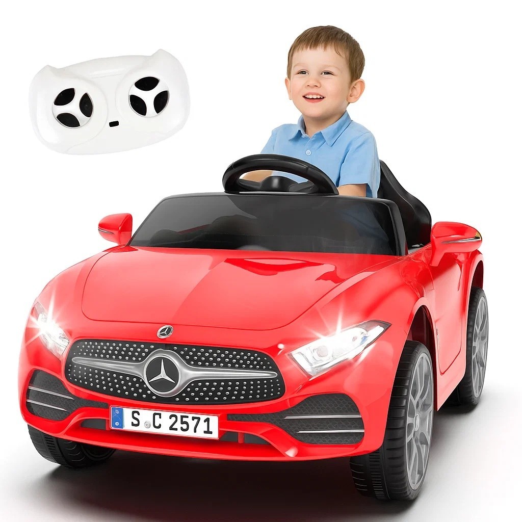 12V Kids Electric Car Ride on Toys for Girls Boys w/Remote, Battery Powered,Red