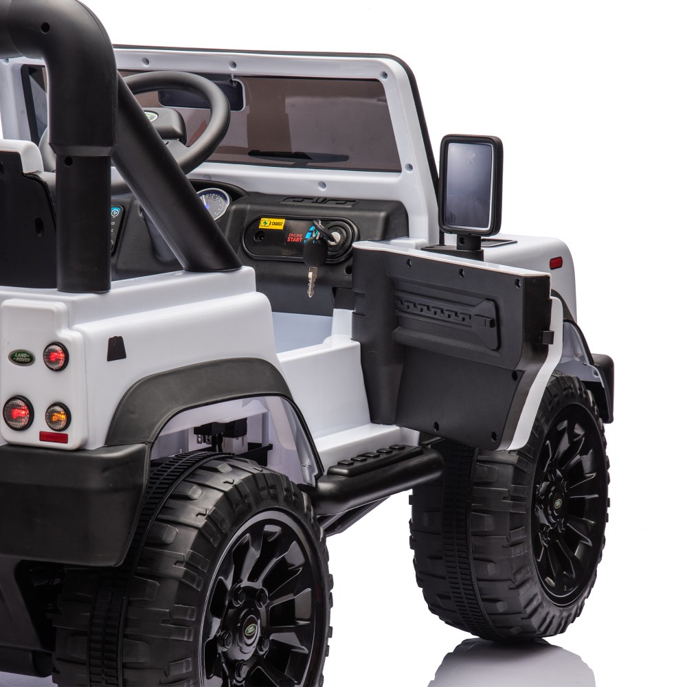 Land Rover Defender 24V Kids Car Bluetooth MP3 LED Lights 3-7 Years Gift