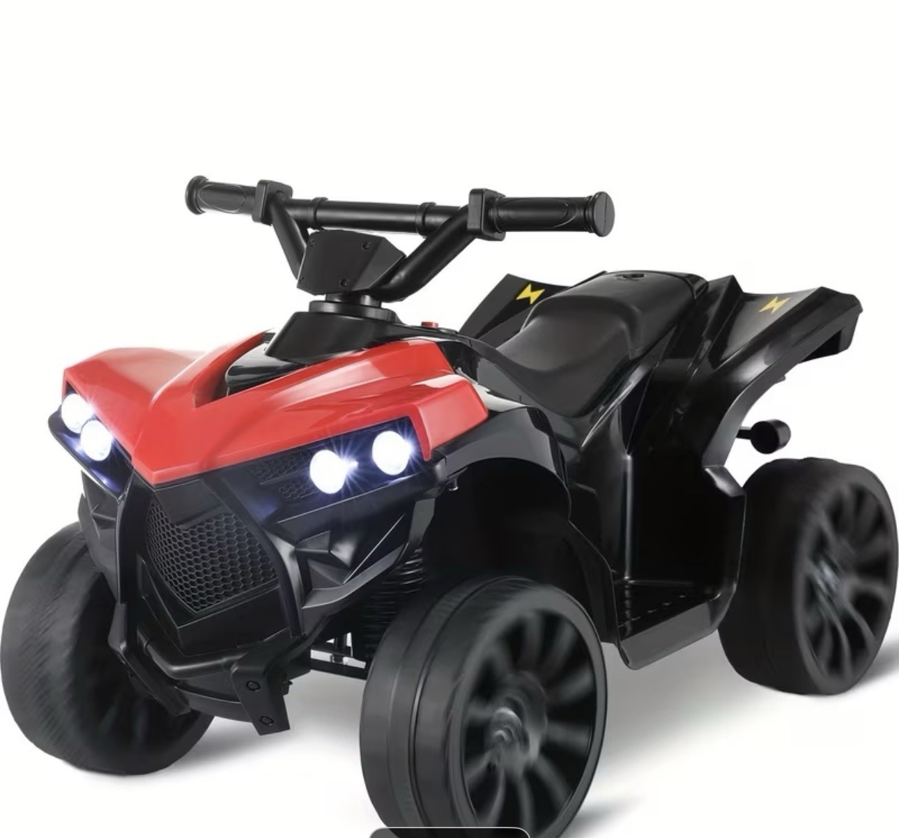 6V Kids Electric ATV Ride On Toy Red 4-Wheel for Ages 3-6 Years