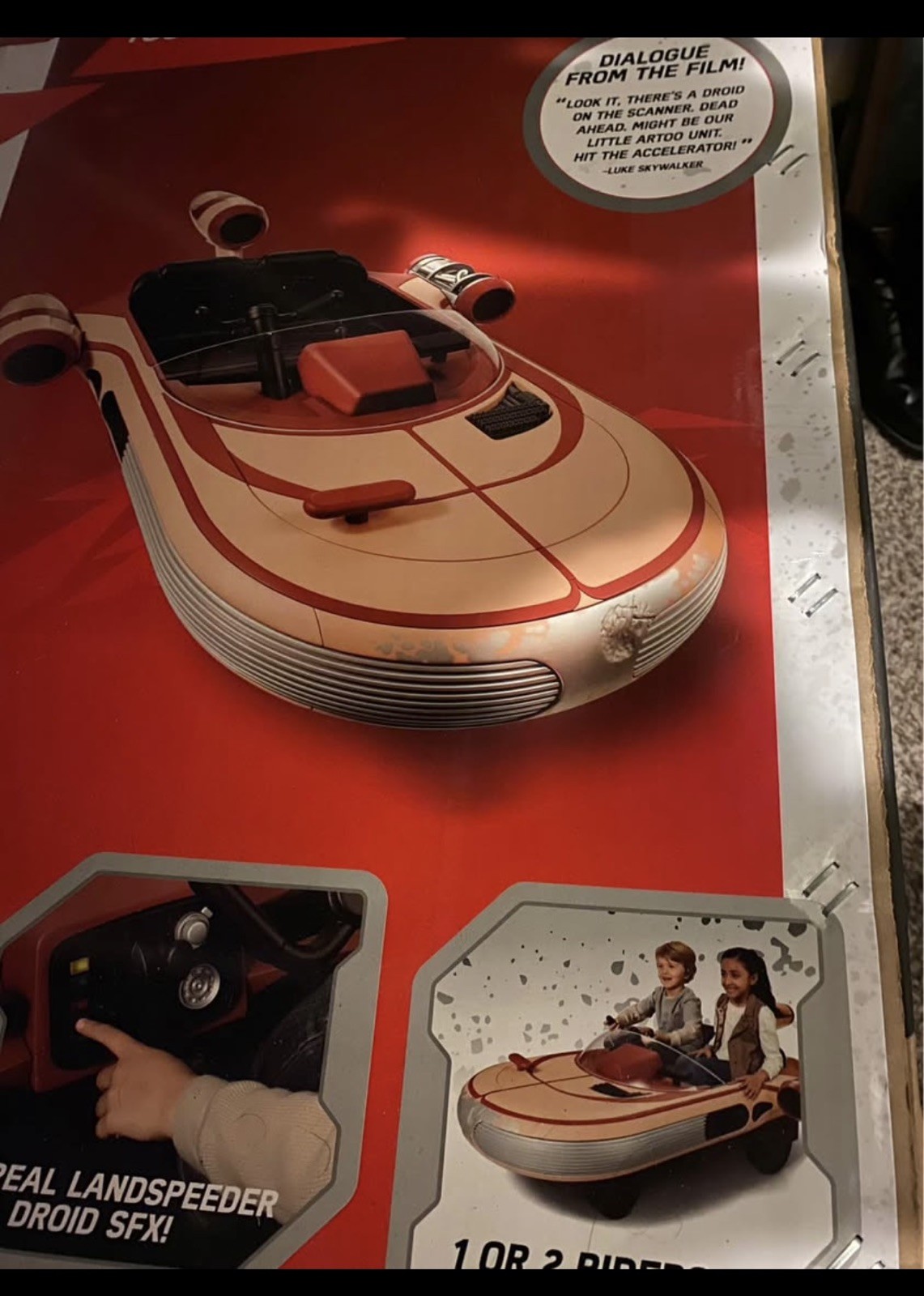 Star Wars Luke Skywalkers Landspeeder 12v Radio Flyer Kids Ride MISB