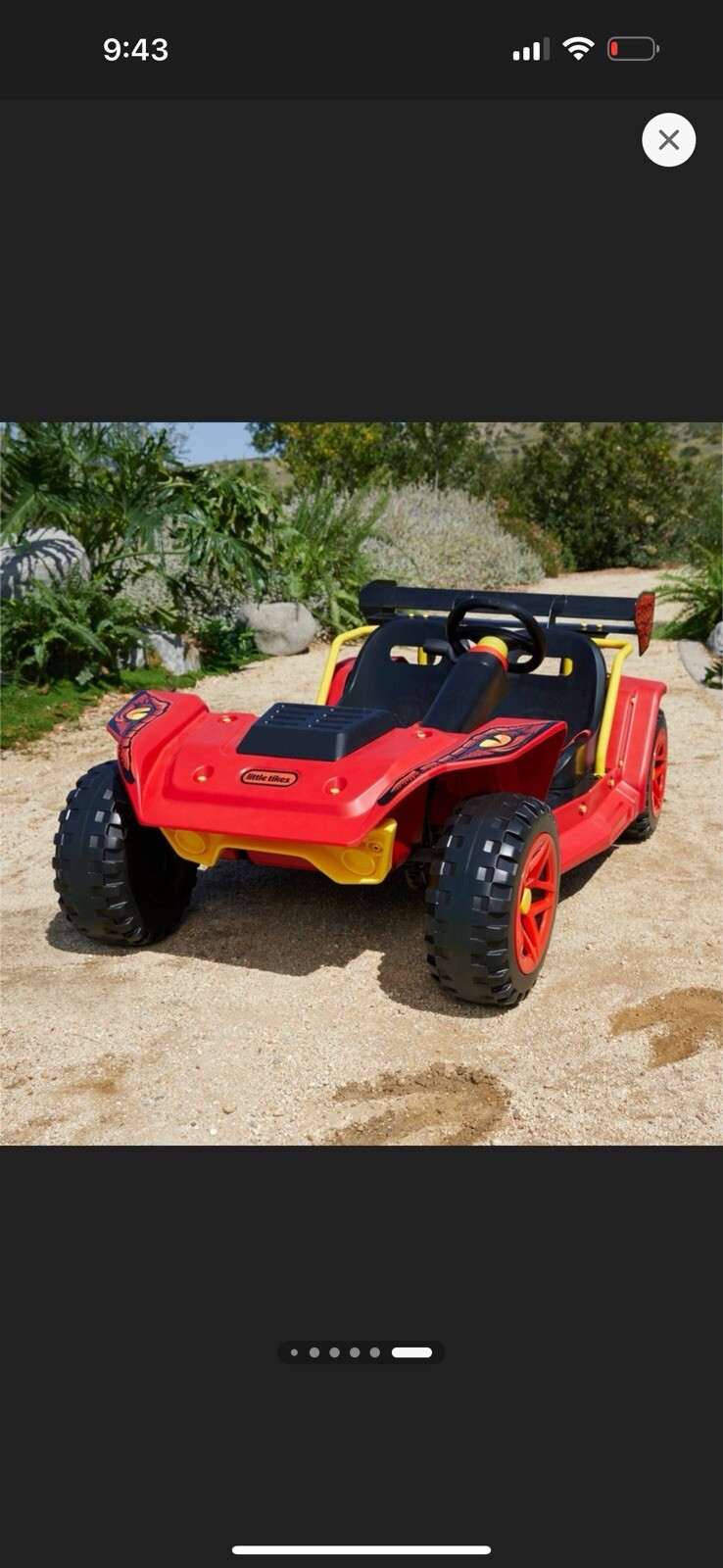Little Tikes Dino Dune Buggy 12V Powered Ride-on, Portable Rechargeable Battery