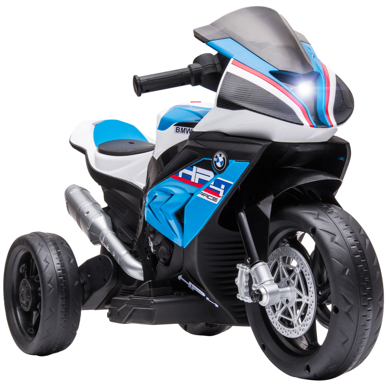Off-Road Kids Motorcycle Ride-on Toy for Toddlers & Ages 1.5 to 5, Electric Blue