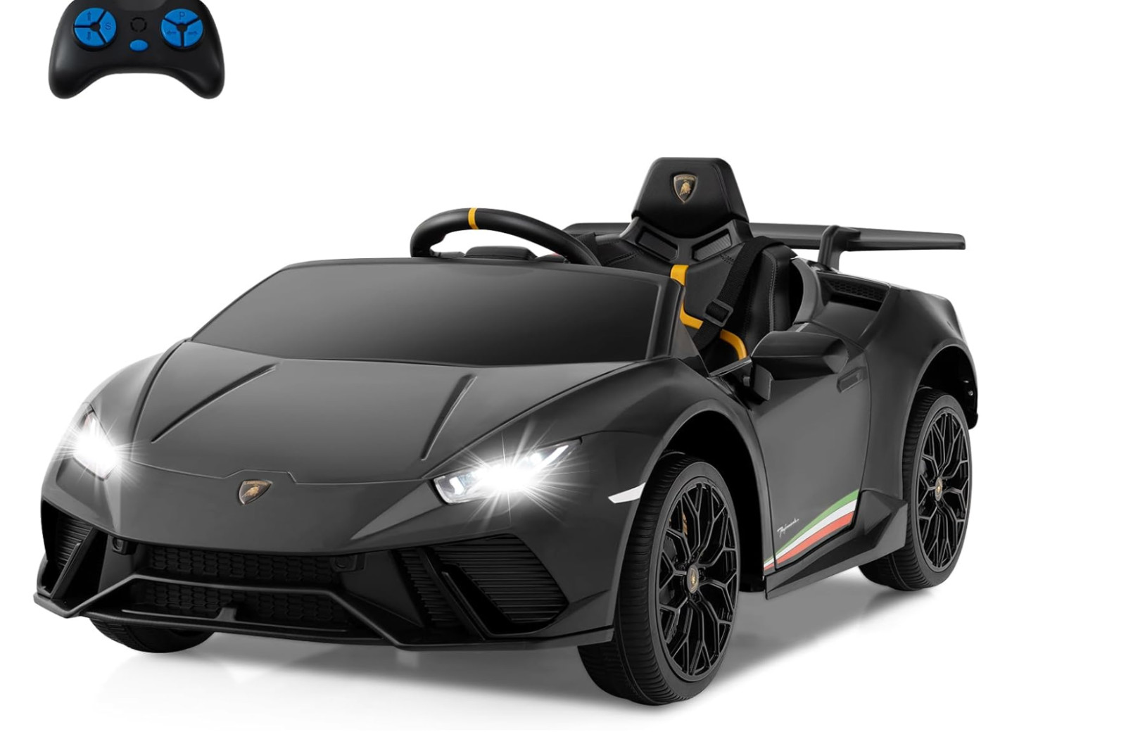 Lamborghini Huracan Ride on Car by INFANS, 12V Kids Electric Vehicle Ba