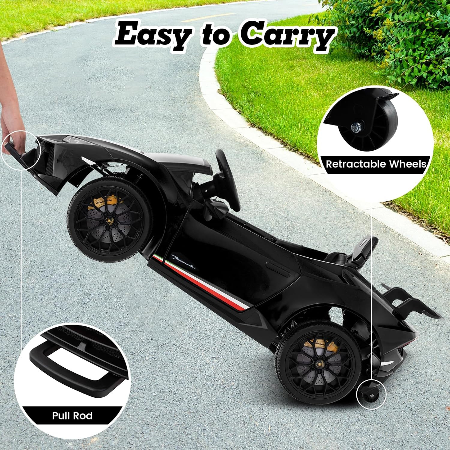 Licensed Lamborghini Huracan Ride on Car by , 12V Kids Electric Vehicle with Rem