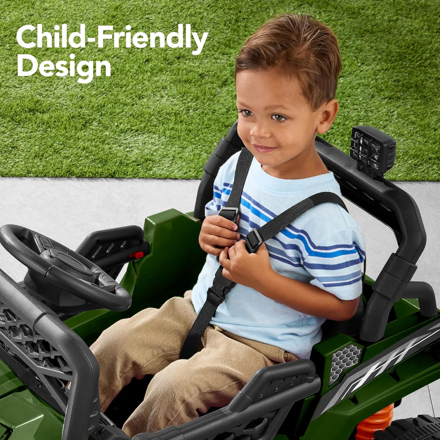 Best Choice Products Kids 12V Electric Ride on UTV Car and Trailer W/Parent Cont
