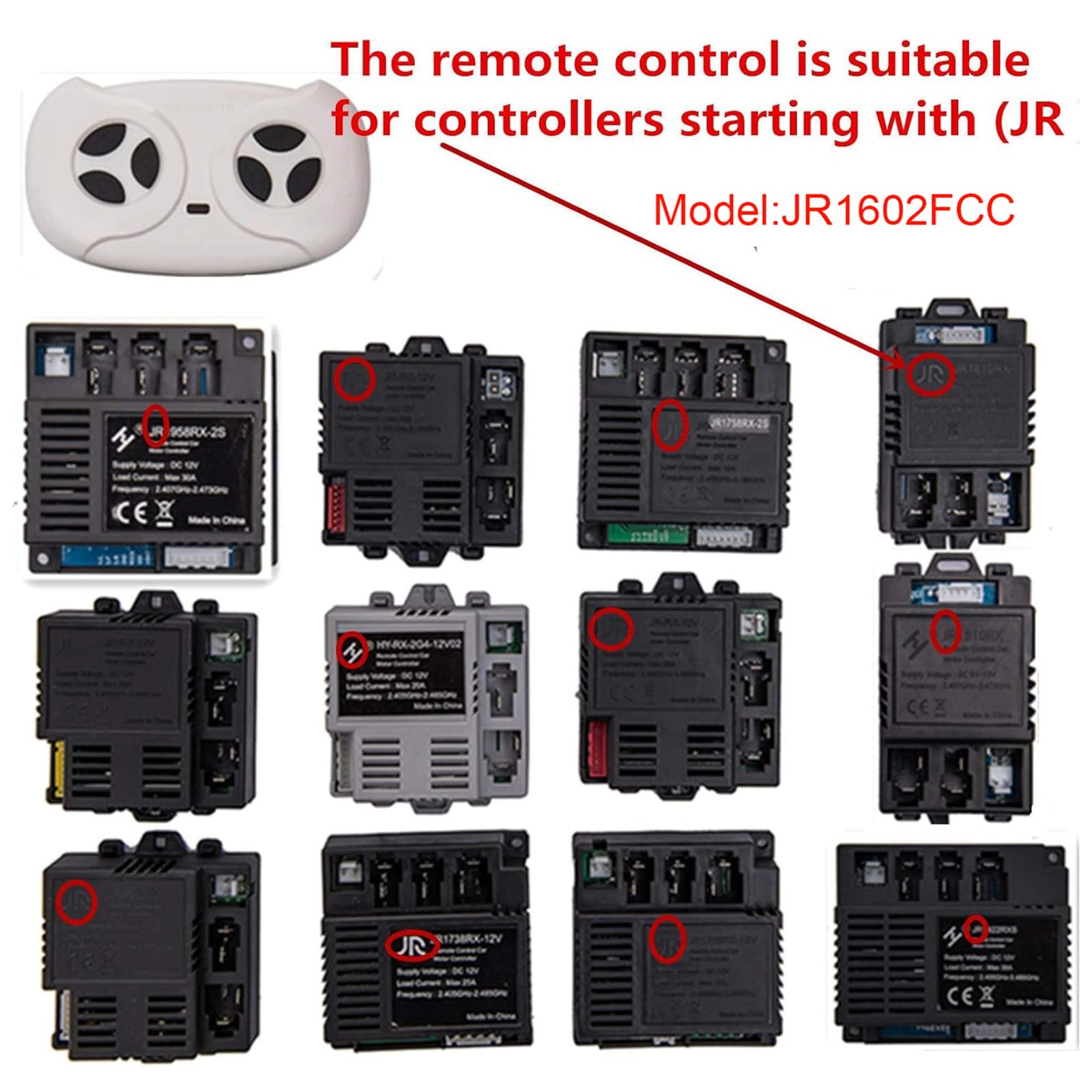 2.4G Bluetooth Remote Control Transmitter,for JR Receiver Large, white