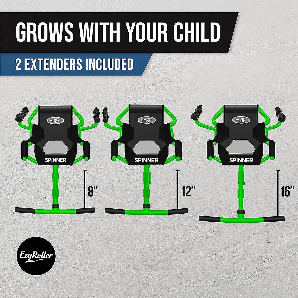 Spinner X Ride on Toy for Kids, Ages 4-12, up to 154 Lbs – Green