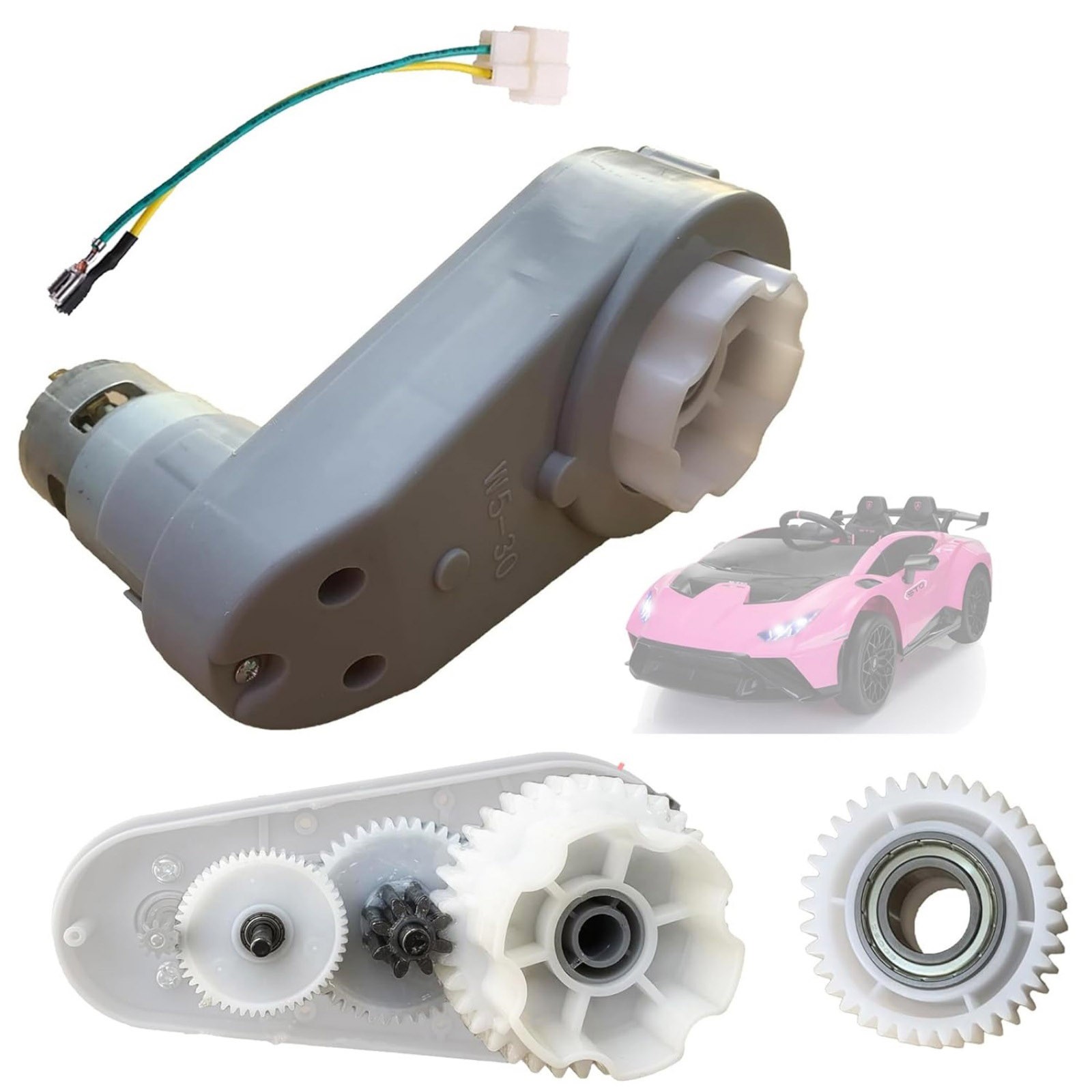 RS775 High-Speed Motor Gearbox 12V-24V For Power Wheels Motor Kids Ride On Cars