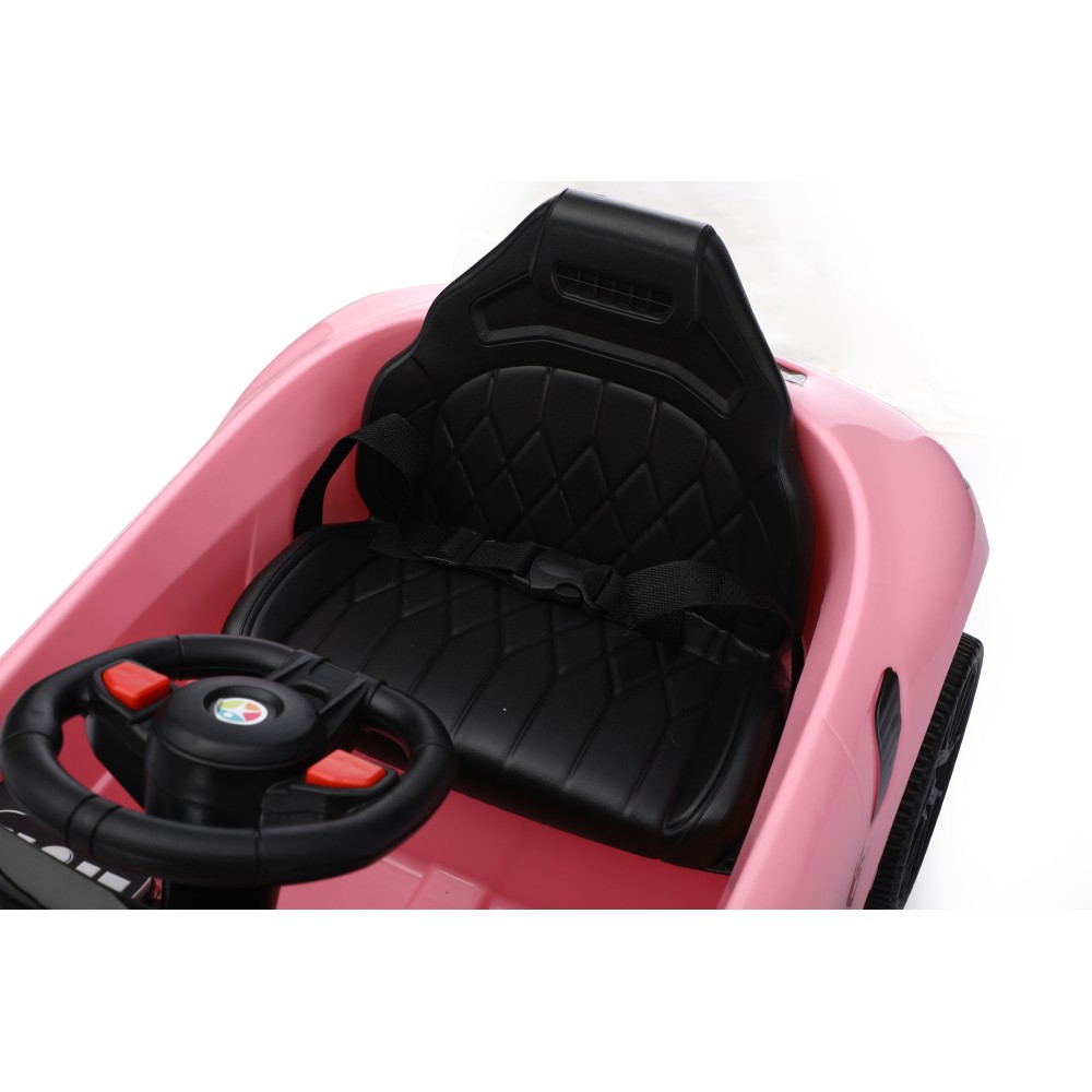 Electric Ride On Car w/ Remote, Pink Swing Seat for 3-5 Year Old Kids
