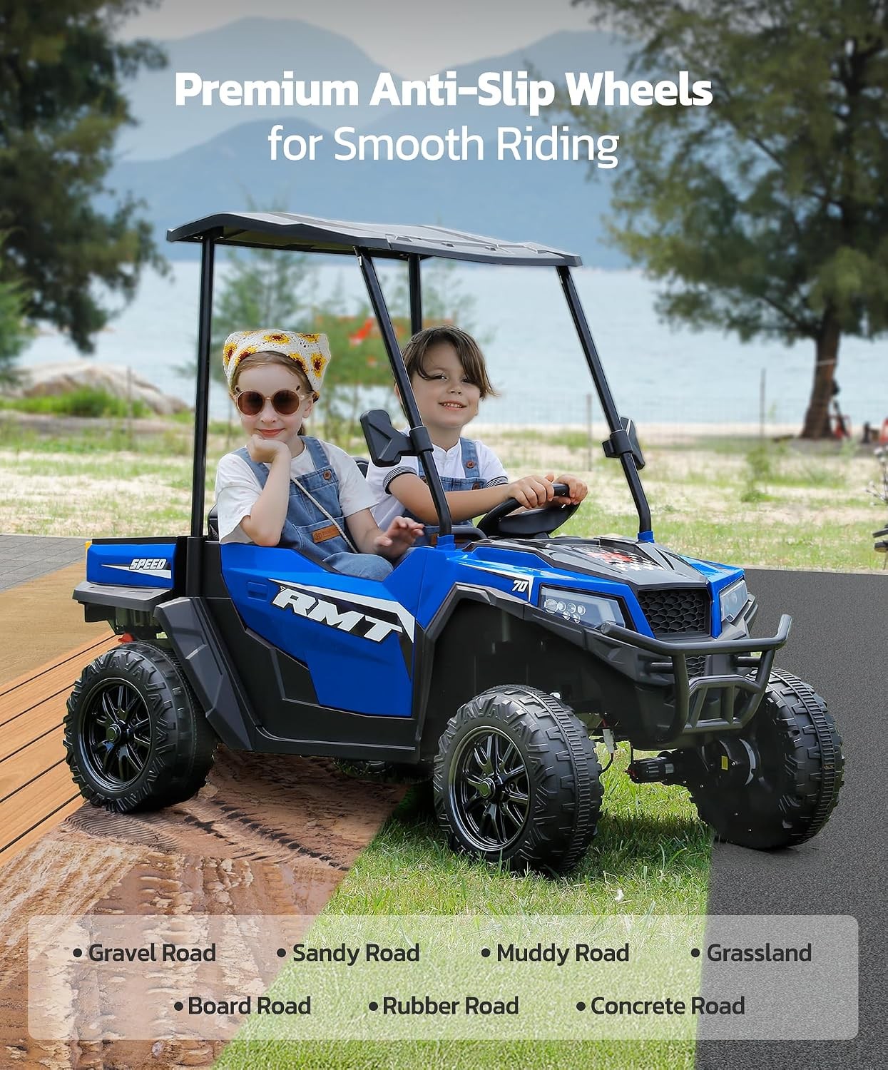 Kids Electric Truck 24V 2 Seater 4WD Remote Dump