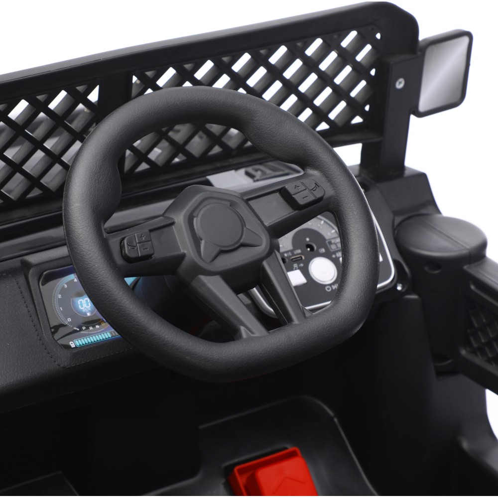 Remote & Manual Ride On Car for Kids w/ Swing, Music, Seat Belt 3-6 Years Gift