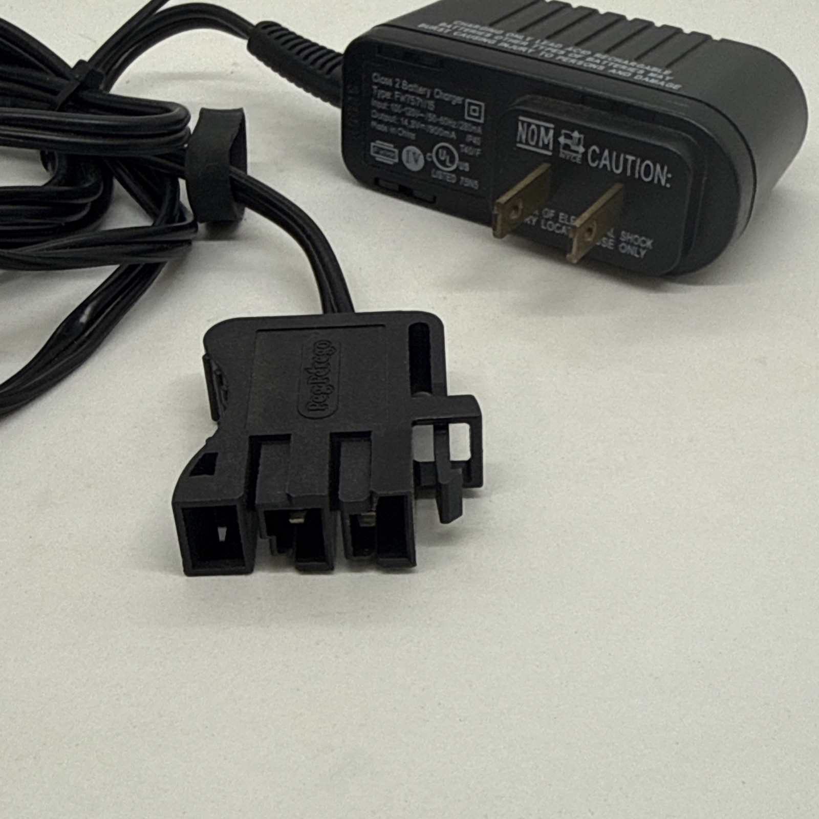 Peg Perego Charger Cord 12V Original Replacement OEM FW7571/15 Class 2 Ride on