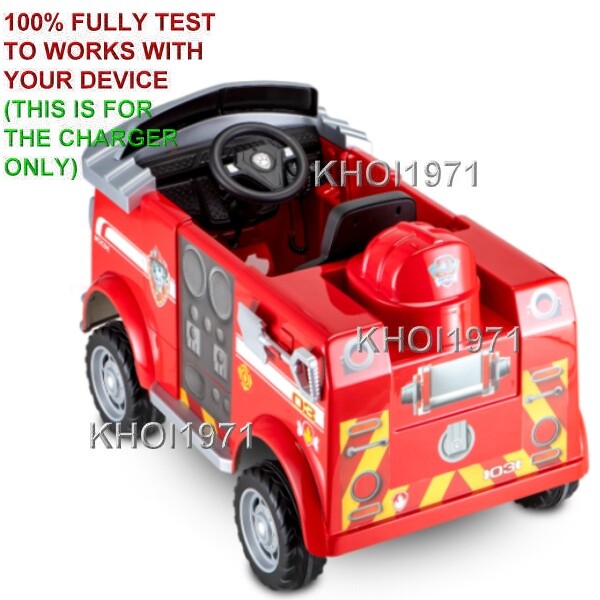 WALL charger AC adapter FOR KT1439WM KIDTRAX Paw Patrol MARSHALL Fire Truck