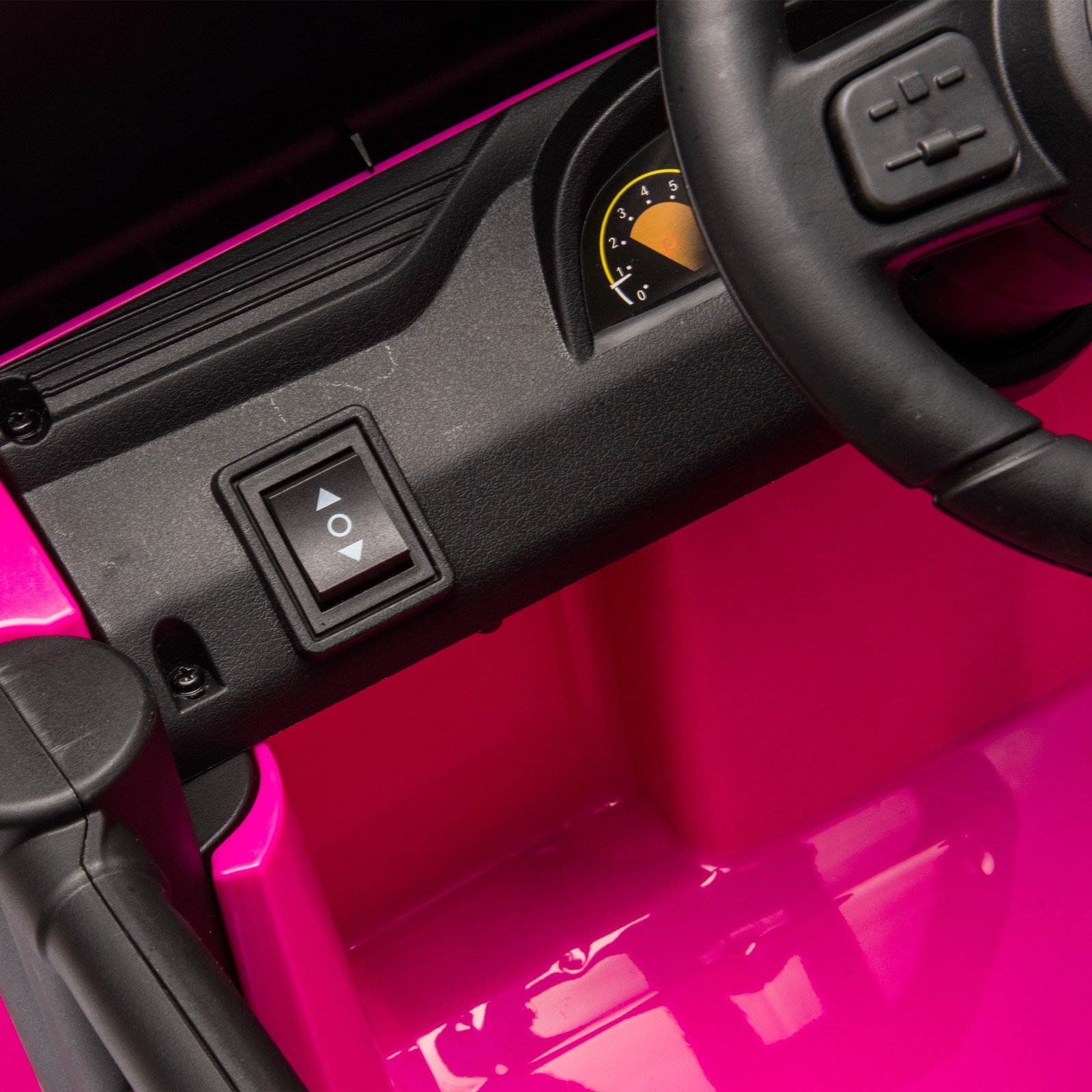 12V Kids Ride On Car Dual Drive 4 wheel With Bluetooth USB for Kids 2-4 Pink