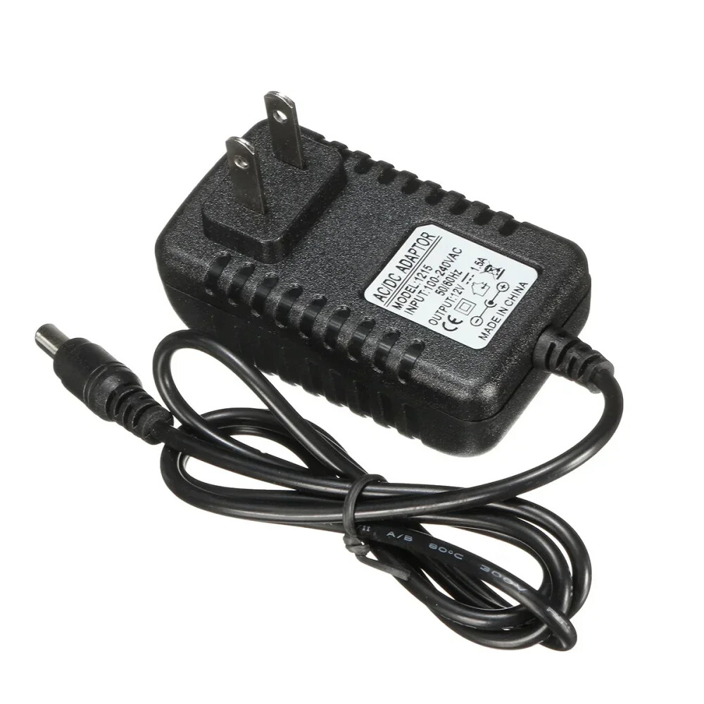 Power Supply Battery Charger Adapter AC 100-240V To DC 12V 1A