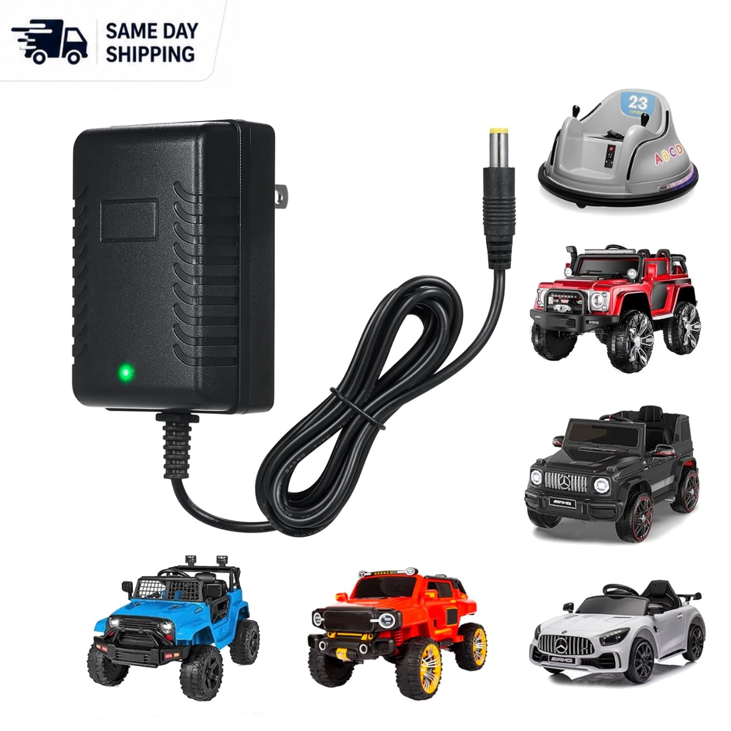 Versatile 12V Charger for Kids Electric Ride-On Toys – 1- Included