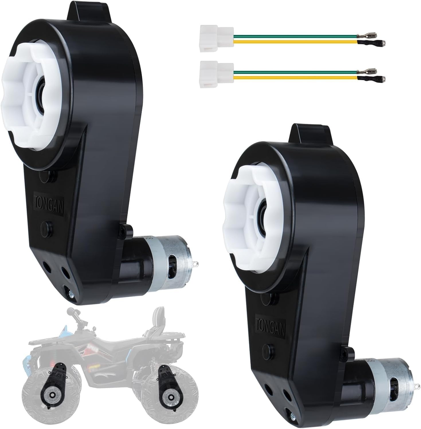 High-Speed 24V RS555 Electric Motor Gearbox for Kid Trax Cars – 200W Power