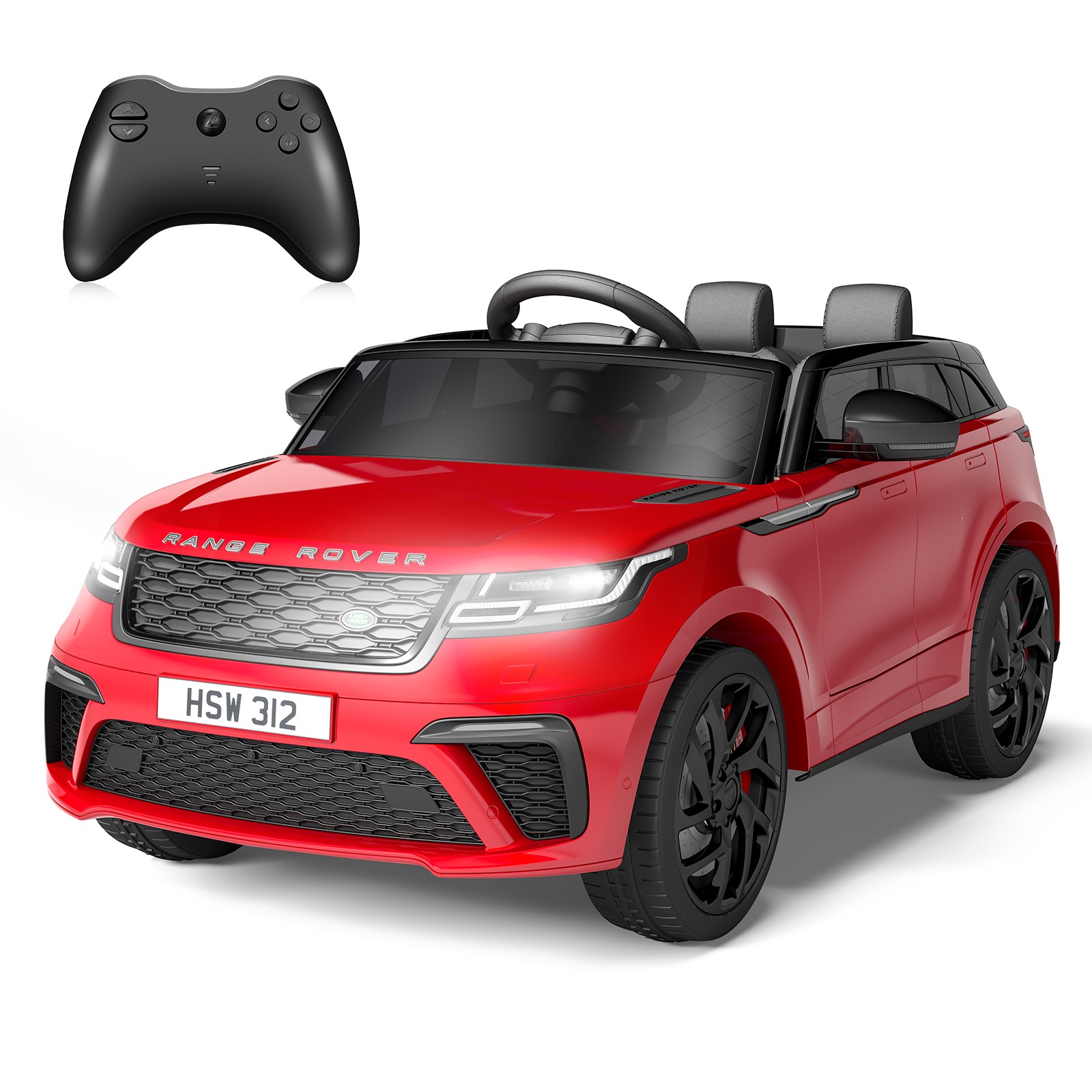 12V Kids Licensed Land Rover Ride On Car MP3 LED Lights Rocking Function 3-8 Ag