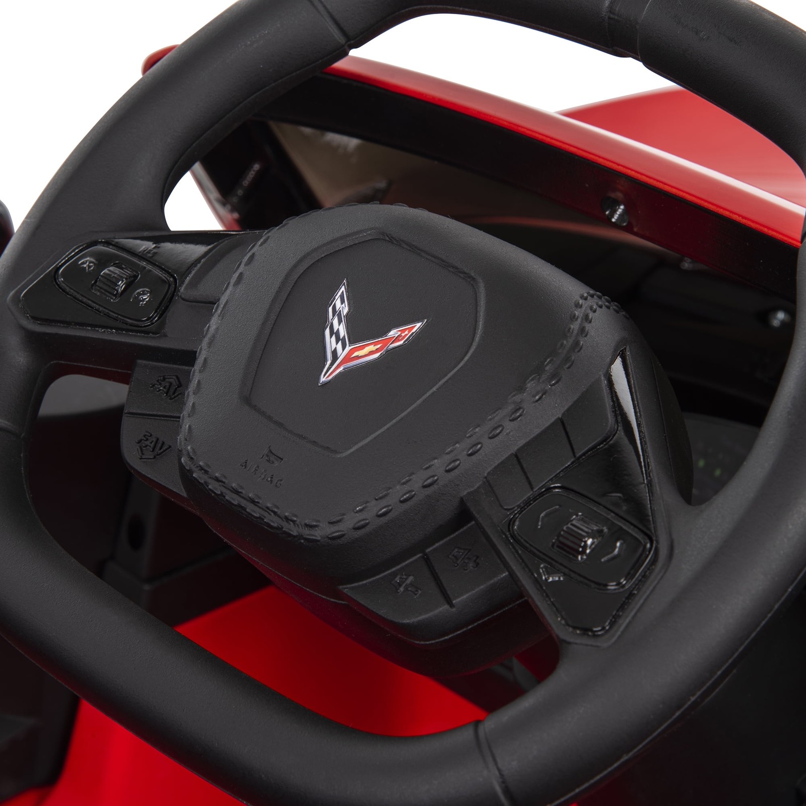 12V Corvette Stingray Battery Powered Ride-On Car Ages 3+ Engine Sounds ZR1