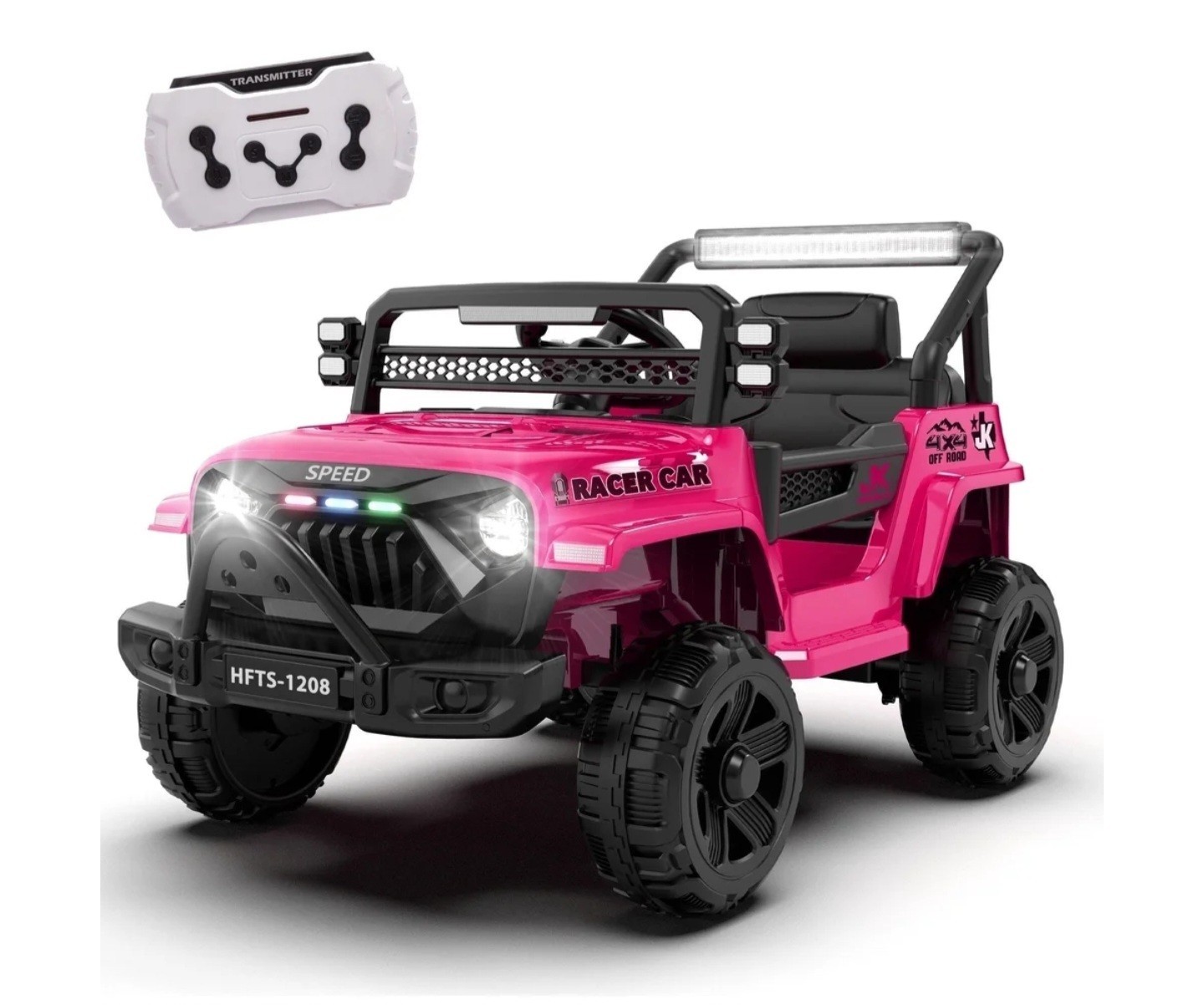 12V Kids Ride On Truck Car w/ Remote Control LED Lights USB Music Safety Belt