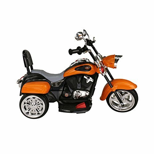 Trike Motorcycle Powered Ride on Motorcycle for Kids, 3-4 Years Old -Orange