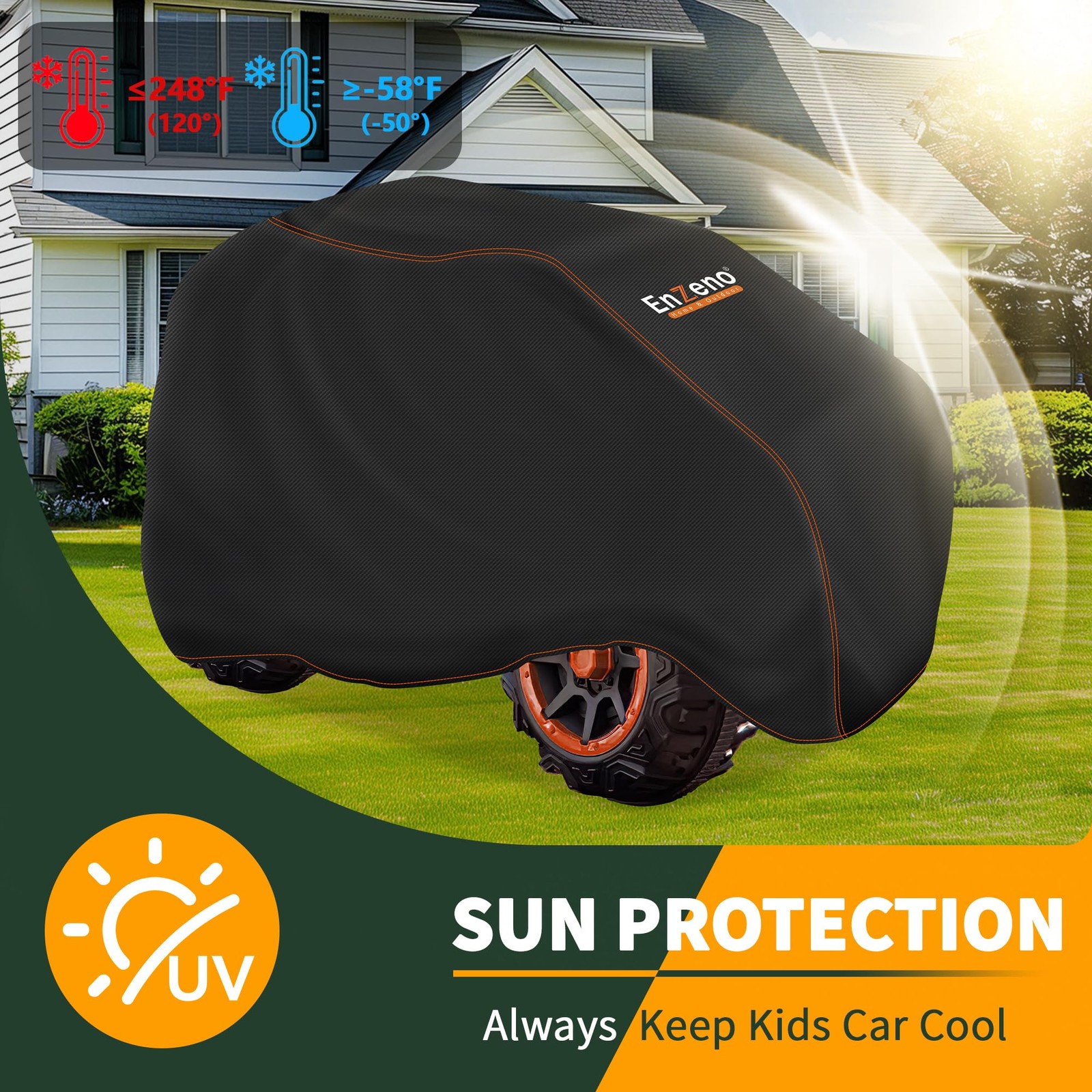 Ride-On Car Cover,Power Wheels Cover Waterproof,Outdoor Car Cover for Power W…