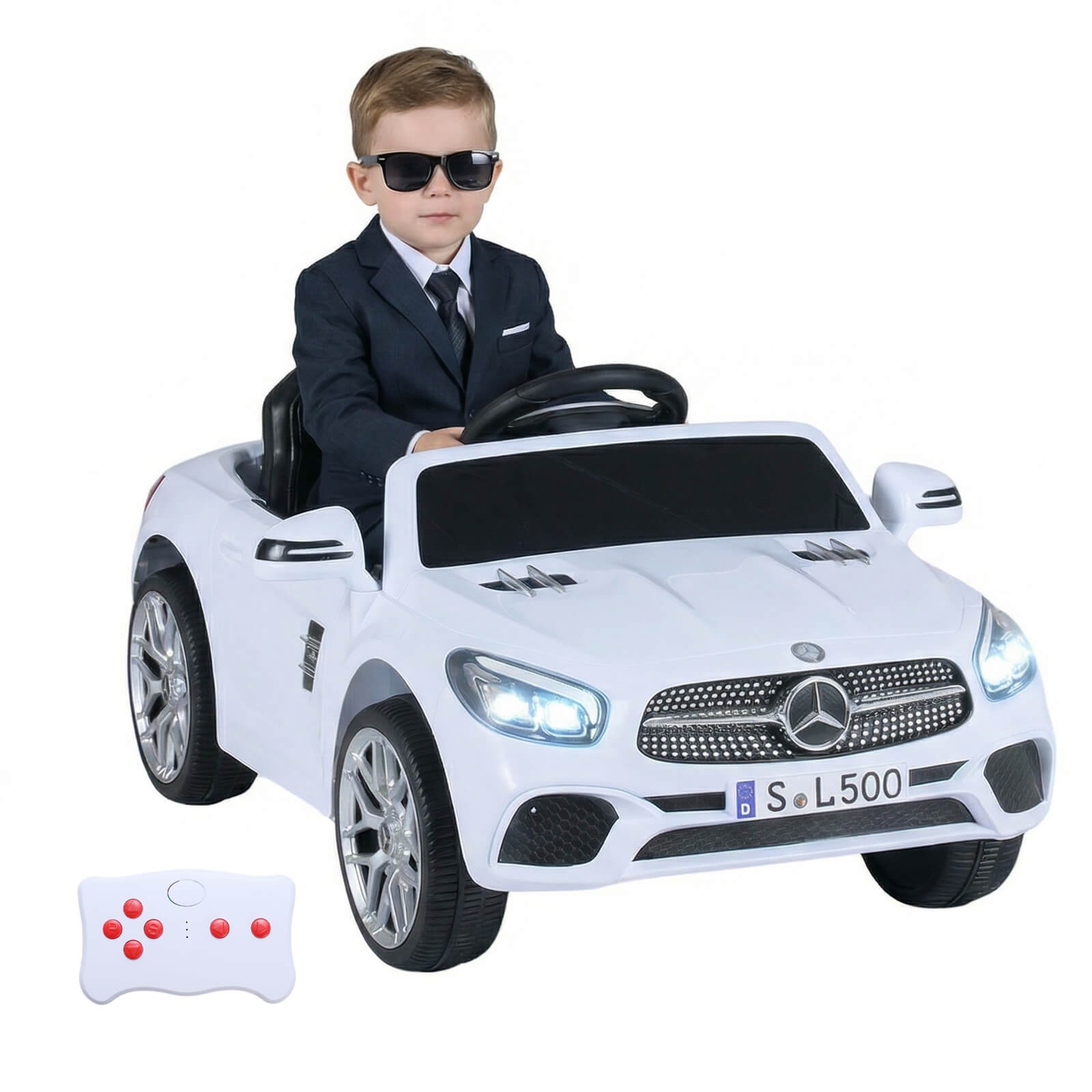 Licensed Mercedes-Benz SL R231 Kids Ride on Car 12V Electric Vehicle w/ Music