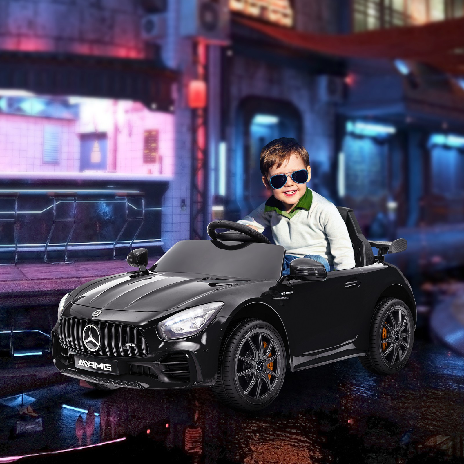 12V Battery Kids Ride on Electric Car with Remote Control Soft Start Outdoor Toy